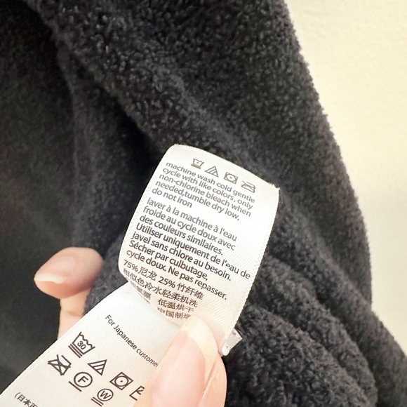 Barefoot Dreams Cliffside Wrap Cardigan Charcoal Grey One Size - Picture 10 of 11